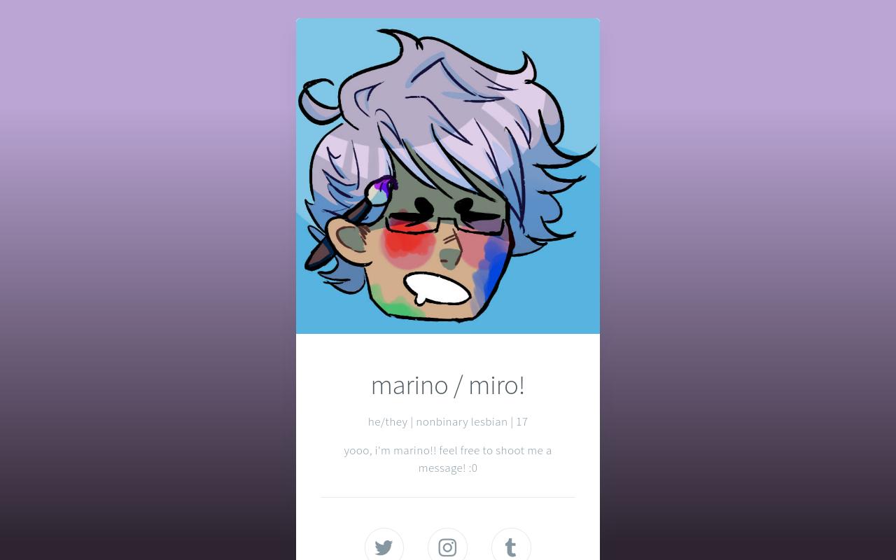 Carrd profile picture for @marino